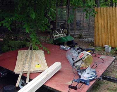 Building a dog box for Beagles.