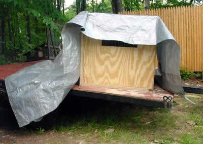 Building a dog box for Beagles.